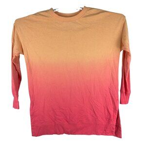 Old Navy Womens Size Medium Easy Vintage T-Shirt Pink Dip Dye